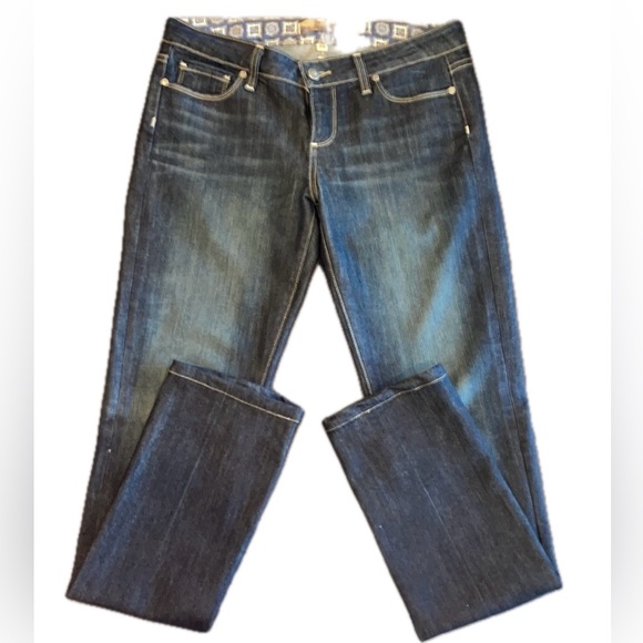 Paige Laurel Canyon Bootcut Denim Dark Wash Low Rise Y2K Size 29 EUC